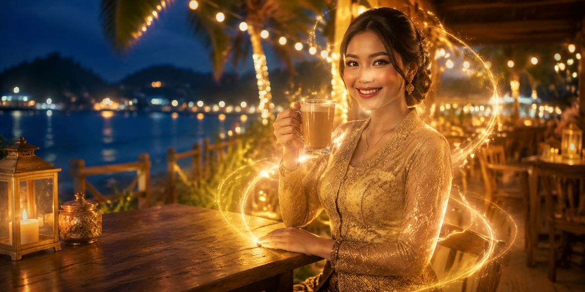 Ilustrasi privasi data di platform st12 dengan tradisi Malayu Langkawi